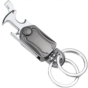 Multifunctional keychain, car keychain, fidget spinner keychain, bottle opener, express delivery knife, mobile phone holder, decompression gift, daily household gift, men's gift, novelty