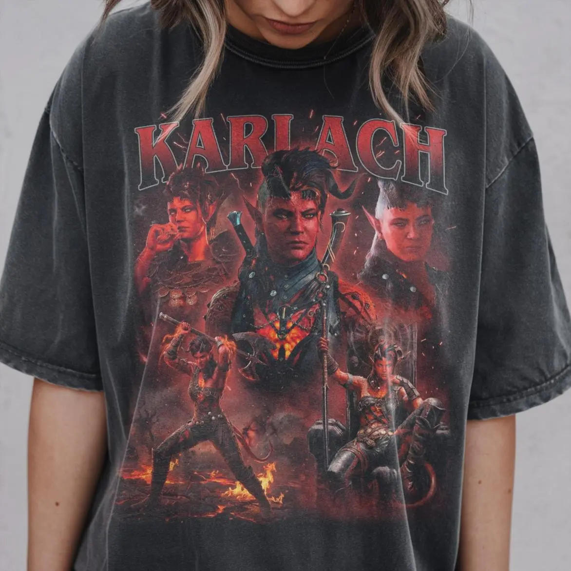 Karlach Baldurs Gate 3 Graphic Tee, RPG Gaming Apparel, Unisex T Shirt, Classic Cuts, Always On Point, Year-Round Style, Easy to Wear