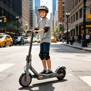 A 2026 Trending Orange Kids Electric Scooter | 350W Foldable E-Scooter for Teens Boys Girls | Dual Brakes 8.5" Solid Tires 15° Climb | Safe Outdoor Fun Ride Perfect Gift for Kids,summervibes