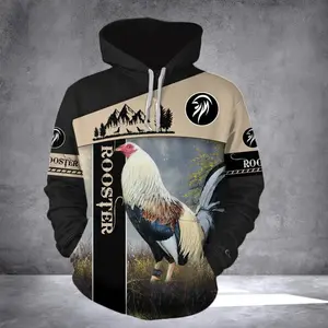 Pemagear Rooster 3D All Over Print Hoodie