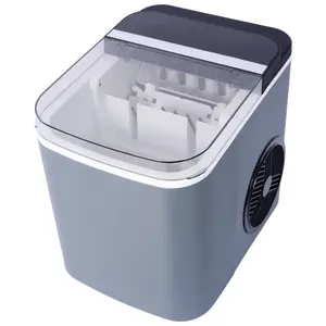 Compact Countertop Ice Maker 8.60x11.60x11.00 Inch Portable 26Lbs/Day Bullet Ice 6-Min Fast Cycle Self-Cleaning Quiet LED Display Ice Machine with Scoop Basket