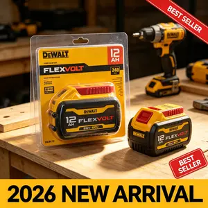 DEWALT DCB612 FlexVolt 12Ah 240Wh Lithium Battery, 20V/60V Dual Voltage Replacement Battery with Fuel Gauge, Long Runtime for All Dewalt 20V & 60V Power Tools