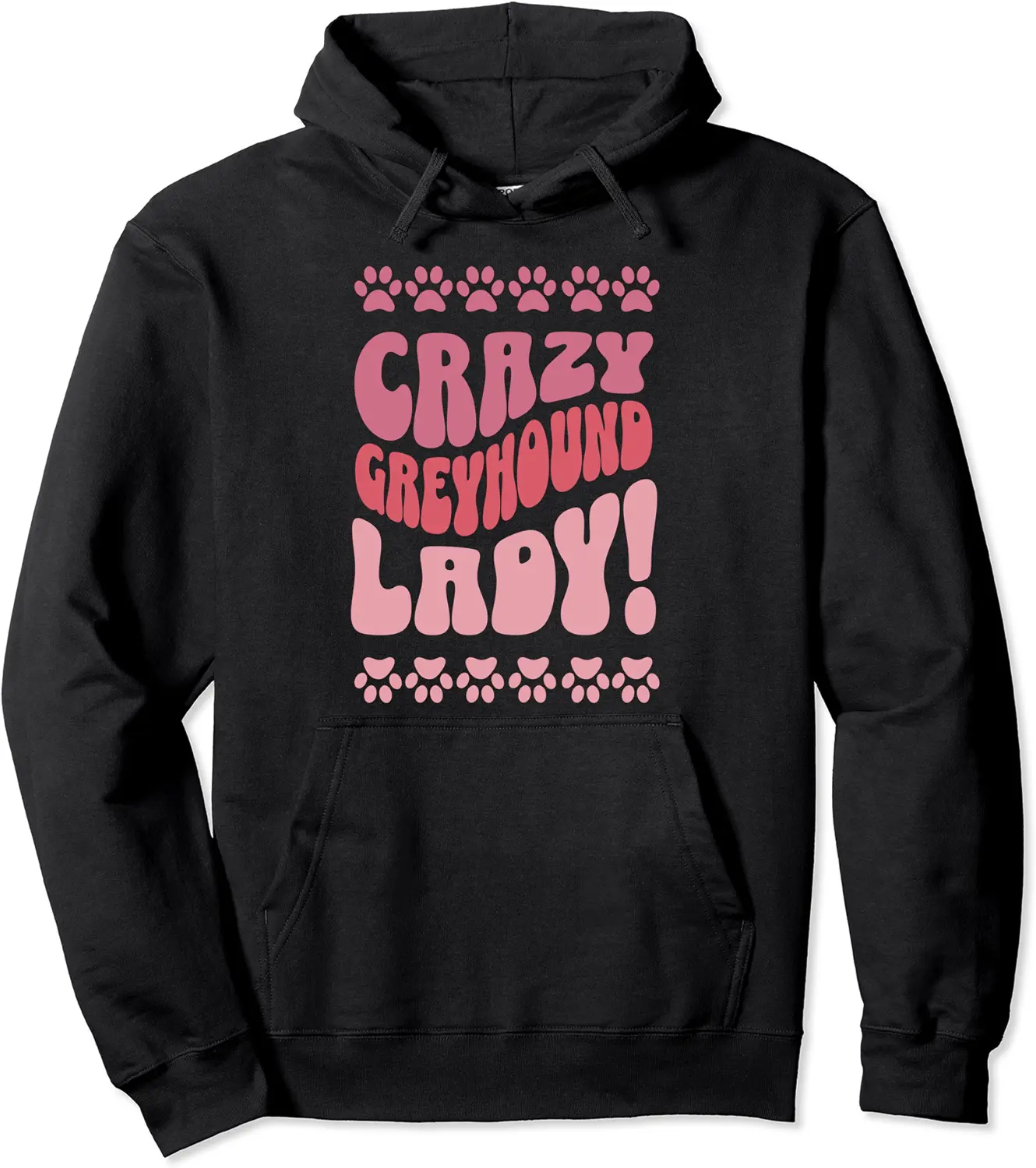 Crazy Greyhound Lady Design for Dog Lovers Pullover Hoodie - Matthewmatt Shop 48B0CB6KPLTX