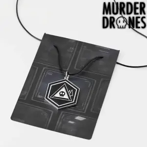 Anime Murder Drones Cosplay Necklace Adult Unisex Alloy Rope Chain Choker Skull Skeleton Ghost Pendant Jewelry Accessories Prop