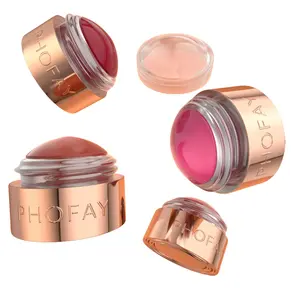 PHOFAY 3-in-1 Mousse Blush Cream & Lipstick Gloss & Long Lasting Highlighter - Long-Lasting Creamy Texture Lightweight Makeup for Natural Flush of Color Diffused Matte Finish Cosmetics Products  Moisturizing Lightweight Blush for daily makeup