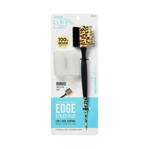 Kiss Colors & Care Edge Brush with Case