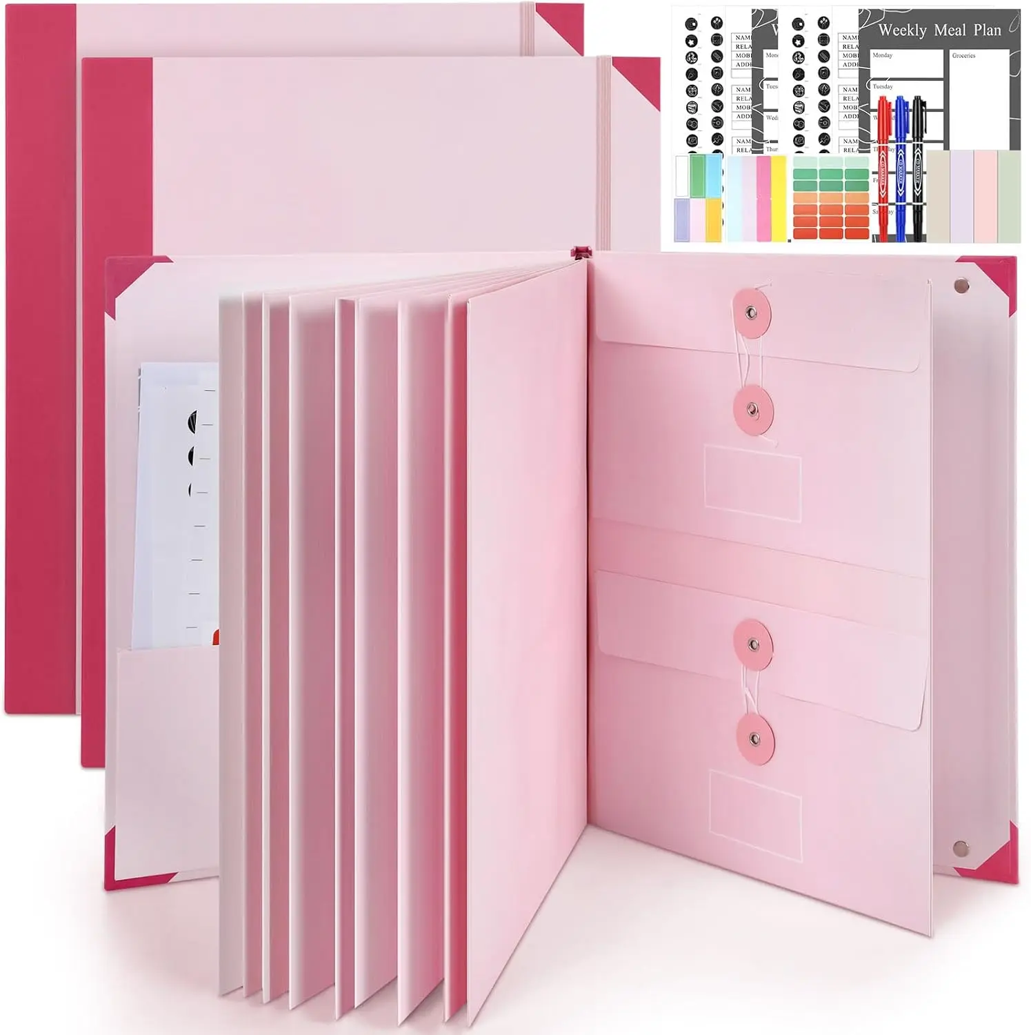 The Life Book Document Organizer-Sealed File Organizer with Labels 9 Pockets,When I Die Organizer,Expanding File Folder for Important Document Photos Bills Certificates End of Life Planner