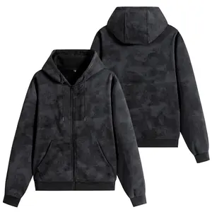 Zip-Front Hooded Sweatshirt with Adjustable Drawstrings & Functional Pockets – Perfect for Casual Daily Comfort & Relaxed Outings