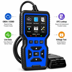 OBD2 Scanner Diagnostic Tool – Engine Code Reader with Live Data Stream, Battery Test, I/M Readiness & DTC Lookup for Accurate Vehicle Fault Diagnosis