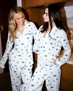 Pillowtalk BLUEBERRY BLISS Softest Bamboo Stretchy Luxury Sleepwear for Sleeping Lounging and Late Nights