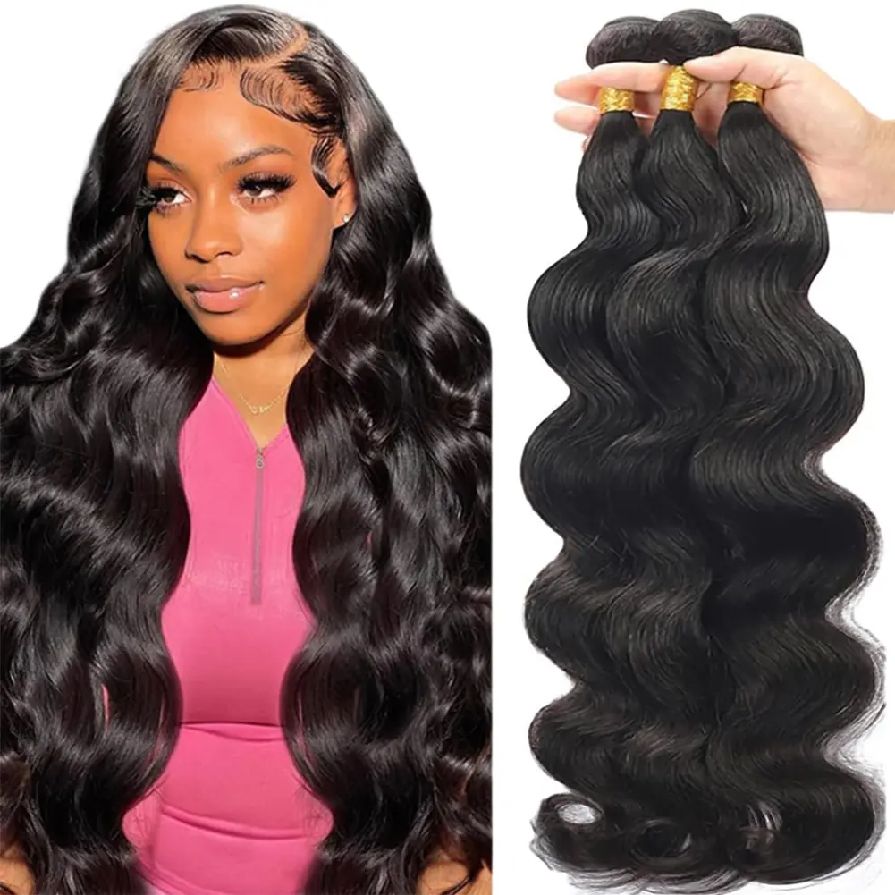 [Live Flash Sale] West Kiss Body Wave Human Hair Bundles Brazilian Virgin Hair Straight Bundles Sew in/ Glue in Viral Hair Bundle Deep Wave