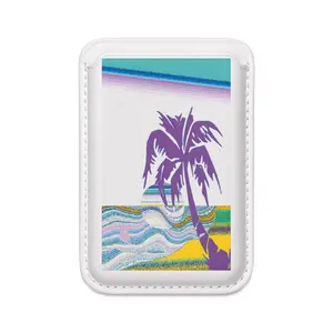 Vegan MagSafe Wallet — Summer Sunset Vibes Card Holder