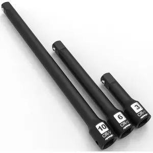 1/2-Inch Drive Impact Socket Extension Bar Set, Cr-V, 3 Pieces