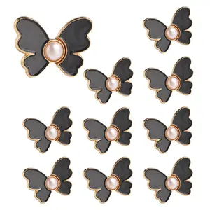 10 Counts Butterfly Waist Cinching Button, Invisible Pant Size Reducer - Quick Fix for Loose Pants/Skirts with 3-Level Adjustment