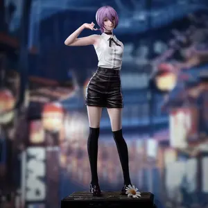 11.8inch Chainsaw Man Remake Hera Reze, PU Skirt Design, Unique Christmas Gift for Men, Anime Collectible Decoration, Anime Action Figure, Anime Figures