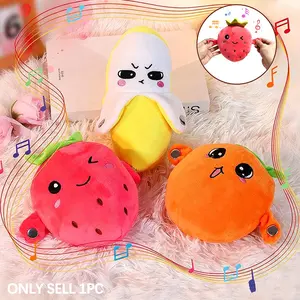 Interactive Fruit Piano Doll, Fun Body Sensor Toy, Sensory Game Stuffed Animal, Cartoon Music Toy, Asmr Stress Relief, Kids Birthday Gift