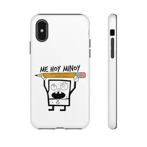SpongeBob DoodleBob White Heavy Duty Phone Case for IPhone 15 14 13 12 11 X , pro max , plus , mini ,High quality phone case