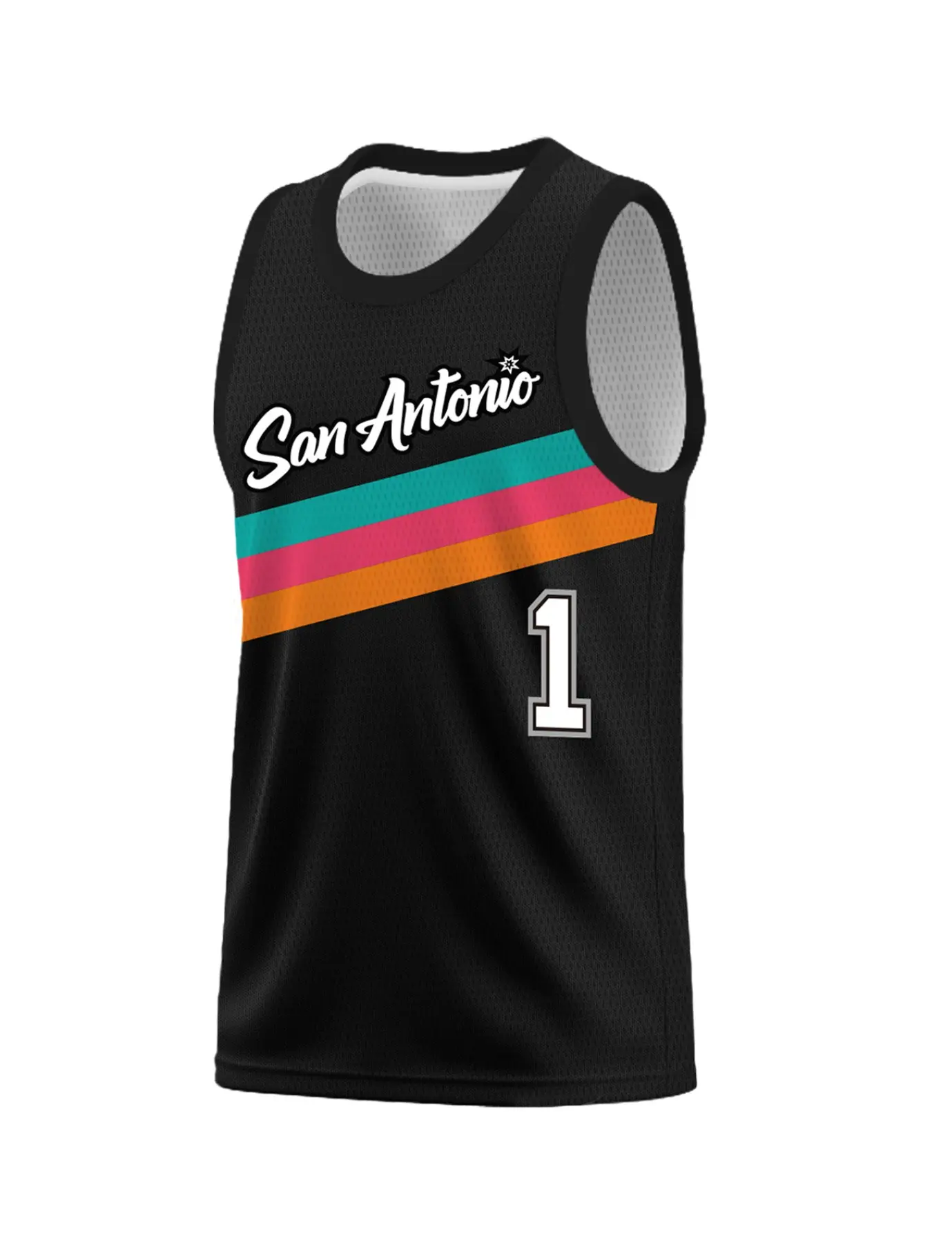 Men's Vintage Embroidered Basketball Jersey, Sporty Crew Neck Mesh Tank Top, Casual Sporty Top, Loose Fit for All-Season Training, Throwback Jersey