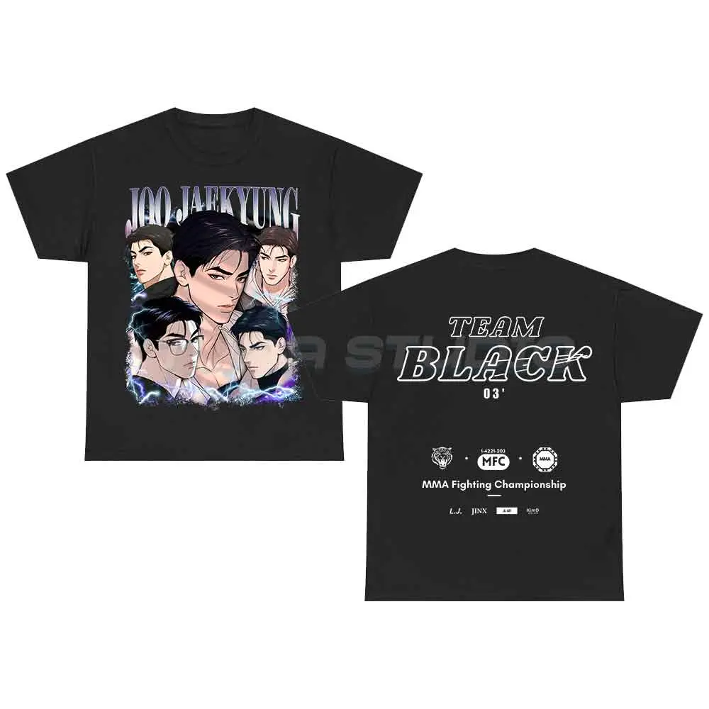 Joo Jaekyung Team Black Jinx Shirt, Jaekyung Kim Dan Manhwa Comic Novels T-shirt Sweatshirt Hoodie Gift For Fan Fabric Top