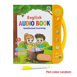 New Kids English Electronic Book Toy with Recording Function, Includes Reading Book and Erasable Marker, Perfect Gift for Boys and Girls, Requires 3 Aa Batteries
