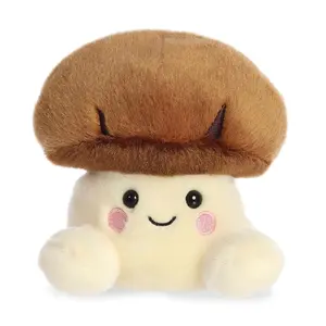 Palm Pals Adorable Umami Shiitake Mushroom 5 inch Brown Mini Soft Plush Collectable Stuffed Animal