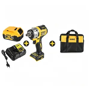 DEWALT DCF880 20V MAX XR Brushless Cordless 1/2" Impact Wrench, Max 205N.m High Torque & 0-3250 RPM Variable Speed Compact Rechargeable Power Wrench, Bare Tool Only for Automotive Tire Service, Construction & Home Improvement Heavy-Duty Jobs