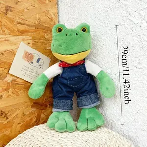 Cute Plush Frog Doll - Mr. Lonely Frog Plush Toy with Soft Hugging Body, Realistic Stuffed Animal Gift & s, Birthday, Christmas, Valentine's Day Present (Multicolor)