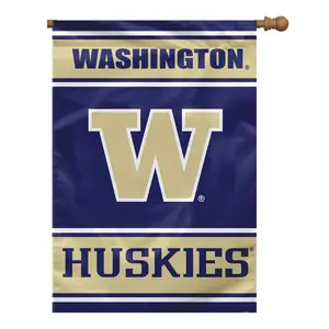212 MAIN 2-Sided Team Logo Banner, 28x40 in. Waterproof Polyester, Vibrant Print Hanging Party Decoration Supplies for Windows, Window Flags