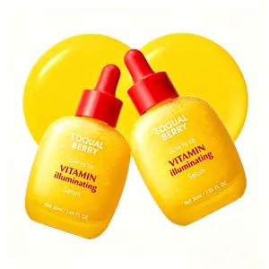EQQUALBERRY Vitamin lluminatingSerum -Niacinamide 4% & Vitamin CFace Serumwith Hyaluronic Acid &Vitamin E, BrighteningSerum, Micro-Infusion Wrinkles & DarkSpotsHydrating Anti-Wrinkle FacialSerum BundleKorean Skincare Firming Neck Renewal