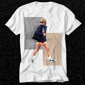 Magazine Princess Diana Streetwear Vintage TV Funny Meme T Shirt Best Seller Gift Unisex Top Adult Tee Music Movie OZ568