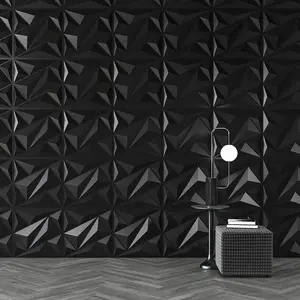 FLOLEOPA PVC Plastic 3D Wall Panels Waterproof Fire Resistant 11.8x11.8 Inches 1mm Thickness Modern Home Decor Ideal for Living Rooms Bedrooms Hotels Offices Game Rooms TV Feature Walls Geometric Patterns Easy Installation