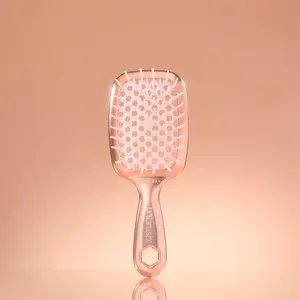 UNbrush Mini Chrome Hair Brush, Mini Size, Gentle Detangling, Reduces Breakage, Anti-Static, Vented Cushion, Holiday Special Edition, Gift Ideas