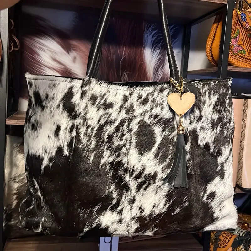 Ruby Cowhide Leather Over the Shoulder