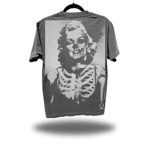 MARILYN SKELETON FADED BLACK OVERSIZED TEE
