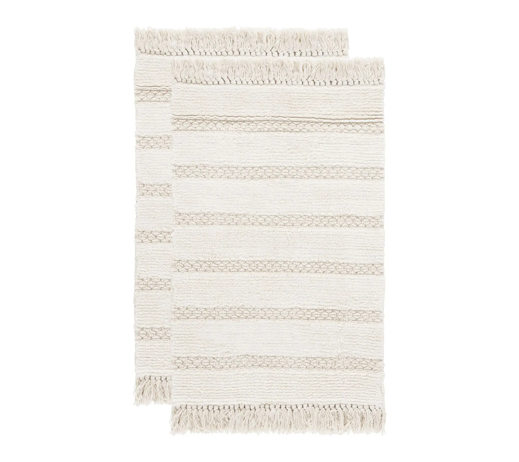 Safavieh Finn Fringe 1'-8" X 2'-8" Bathmat (Set of 2)