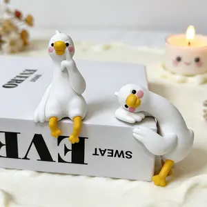 4pcs Mini Duck Desktop Ornaments, Funny Interior Car Accessories, Car Interior Accessory, Computer Monitor Decor Figurines, Car Dashboard Decorations