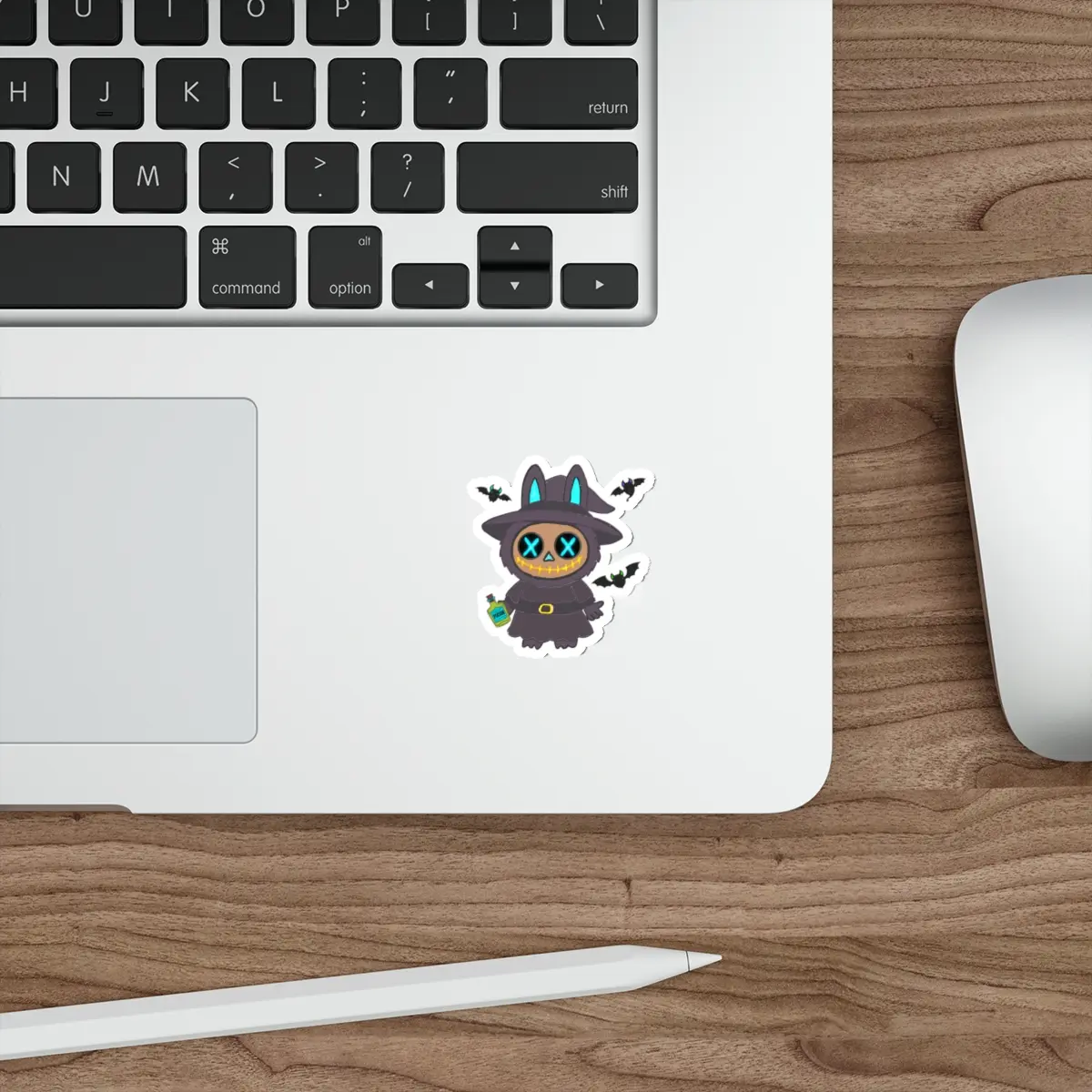 Spooky nosferatu Witch Die-Cut Stickers, Halloween Decor, Cute Laptop Stickers, Trick or Treat Gifts, Witchy Aesthetic