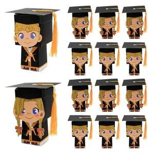 25/50-Pack Graduation Gown Gift Boxes — Graduation Season Decor & Candy Boxes, Ideal for Graduation Party Favors, Graduation Gifts and Supplies