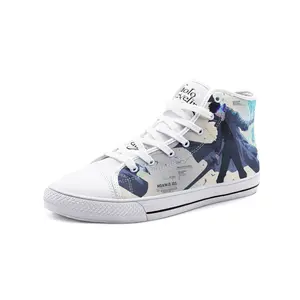 Solo Leveling Men's Casual High-Top Lace-Up Sneakers - Comfortable Trainer Footwear