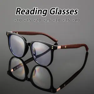 Men's PC Reading Glasses, Durable Square Frame, Simple Casual Fashion, Available in +1.0 to +4.0 Strengths, Ideal for Reading, Computer Use, Business Meetings