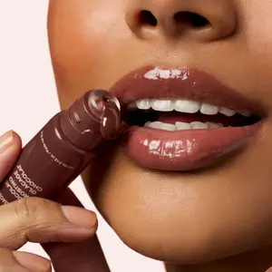 Glassy Juicy Lip Gloss High Shine Plumping Lip Oil Balm 8H Hydration Vegan Non Sticky Lip Tint For Watermelon Stain Look