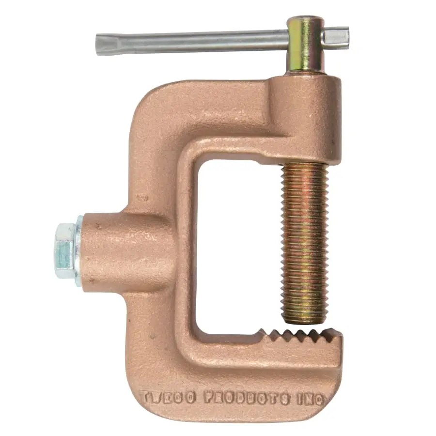 Tweco Tw Gc-600-50 Ground Clamp9210-1150, 500A, Cable Cap 2: 1/2" Cap Screw, 500A Amps, Jaw Opening