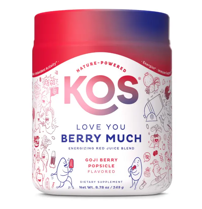 Love You Berry Much A tasty & energizing antioxidant-rich juice blend Convenient and healthy alternative to sugary drinks Delicious Goji Berry Popsicle flavor (28 servings)