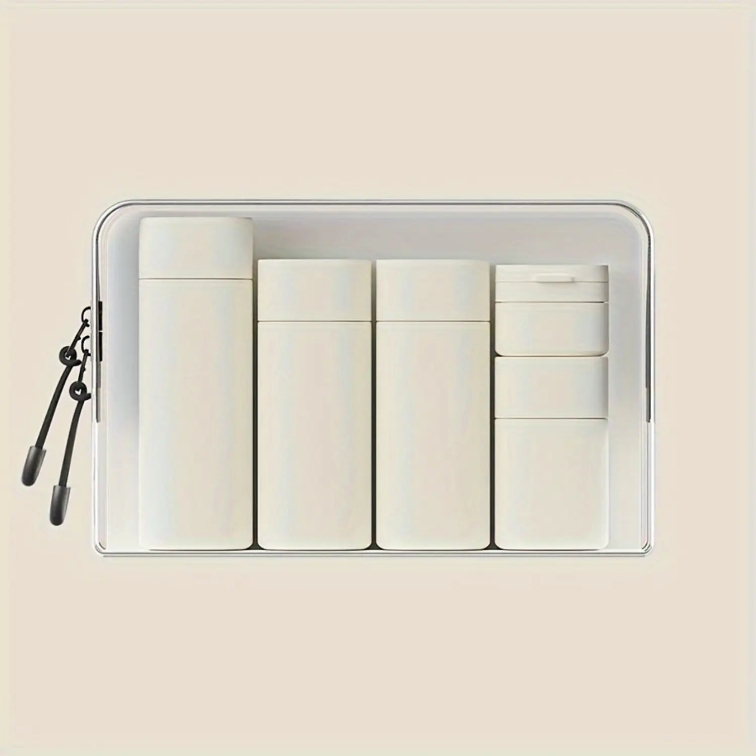 Home DailyEss PE material travel set shampoo, body wash, empty bottle, lotion bottle, face cream bottle, cosmetics bottle, divided bottle, Containers with lids, Refillable Design, Toiletries Storage Bottle