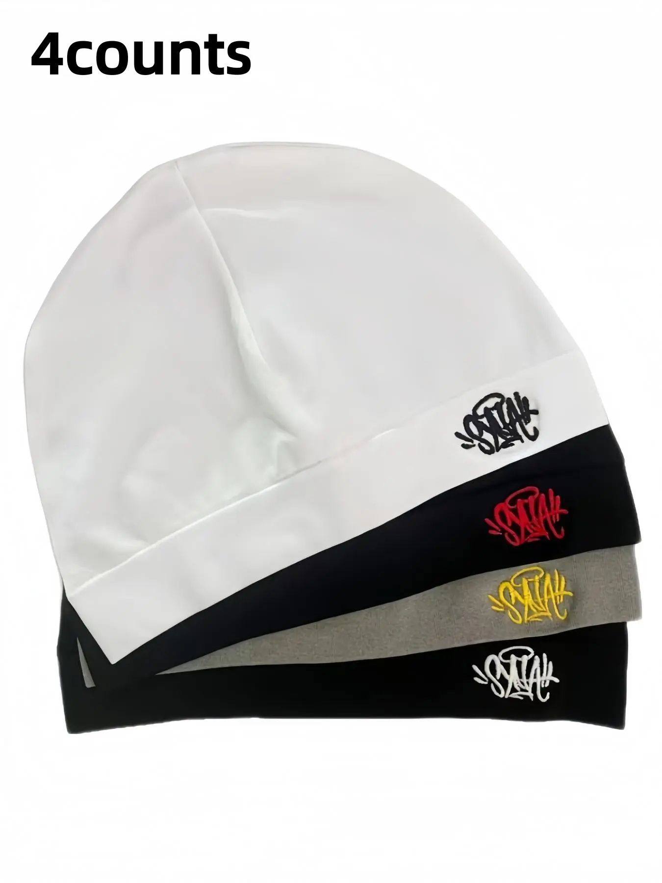 4Pcs New Beni Hat Unisex Sports Outdoor Running Cap, Breathable Elastic Material, Fashion Casual Style, All Seasons Wear