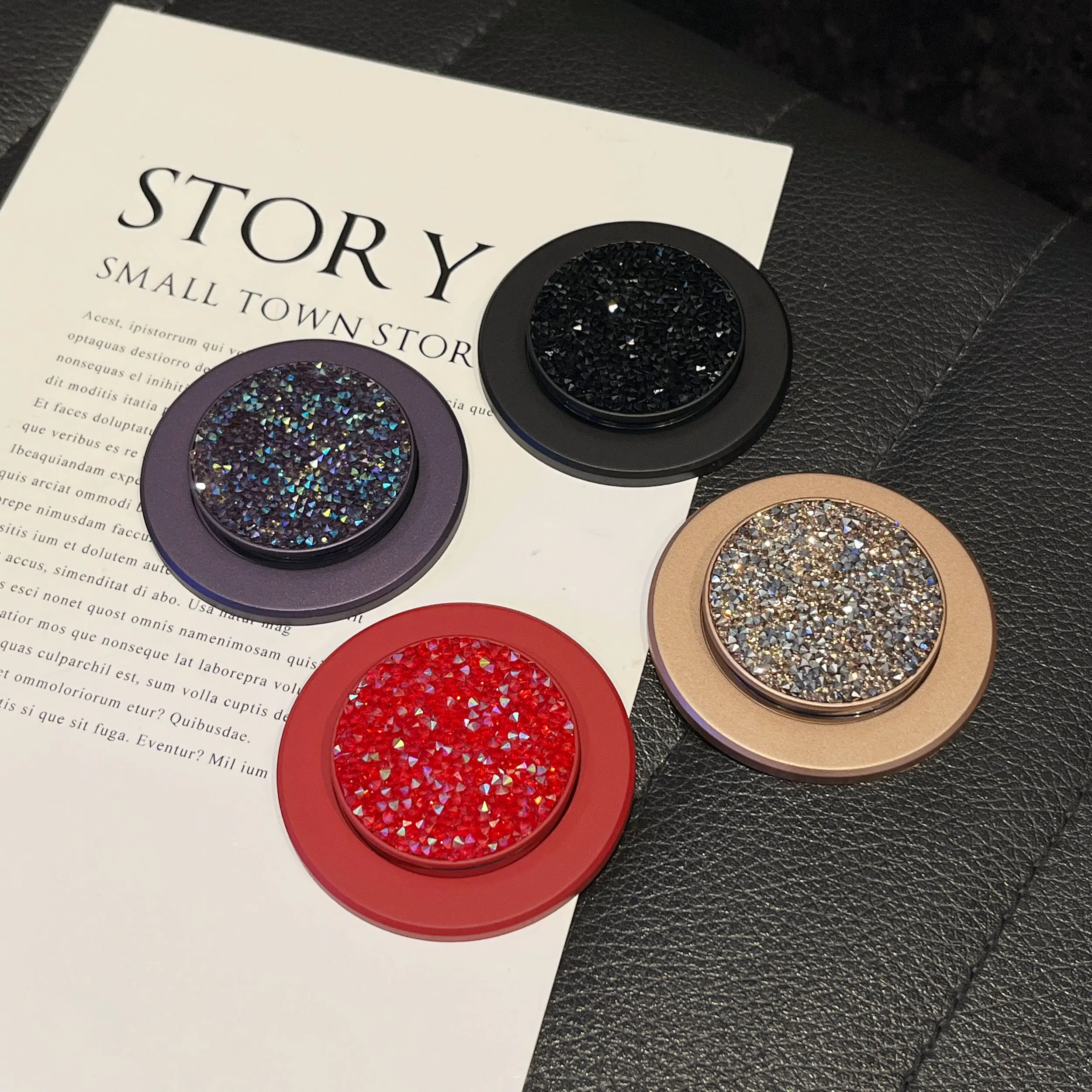 Luxury Bling Rhinestone Magnetic Phone Grip Holder, Sparkly Crystal Stand, Universal Aesthetic Mobile Phone Accessory, Mother's Day Gift, Accessories