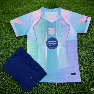 Barcelona FC Blue 25/26 Jersey – Lightweight Soccer Jersey for Fans, Quick Dry Football Shirt for Training, Match Day and Streetwear Style