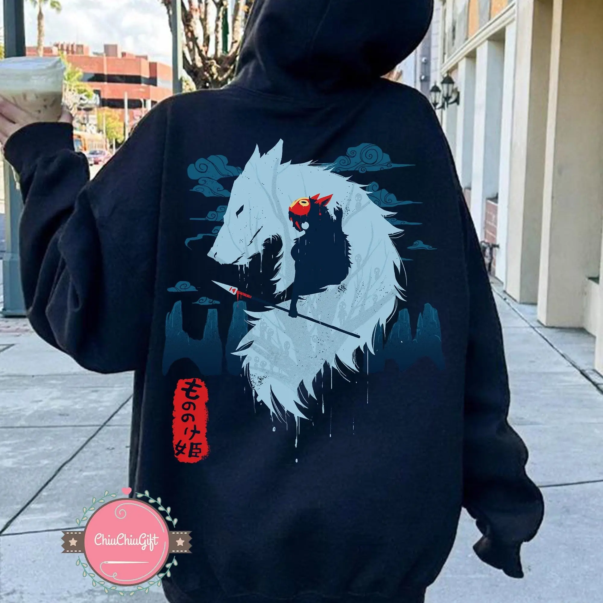 Vintage Princess Mononoke Hoodie, Studio Ghibli Shirt, Princess Mononoke Shirt, Studio Ghibli Gift Shirt, Y2K Movie Shirt, Sweatshirt, Hoodie Unisex