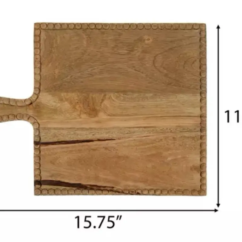 Engraved Charcuterie Board 15.75" x 11" Natural Wood with Unique Design for Serving Delicacies