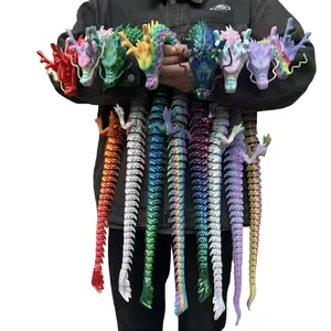 3D Printed Dragon Model, 1 Count Creative Desktop Decoration, Dragon Model Ornament, 3d printed fidget toys,Office Desktop Decoration, Perfect Holiday Gift Christmas,Decorations - Small ornaments and statues - Sculptures